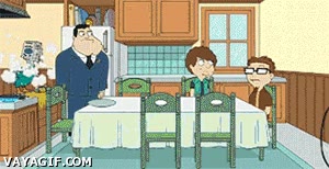 dodo,american dad,stan,pistola,sarten,harina,suicidio,steve,cargar,aceite