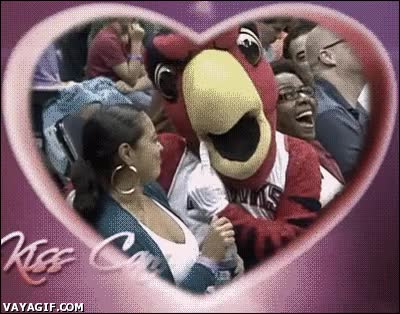 morreo,zas en toda la boca,kiss cam,que se la come,atlanta hawks