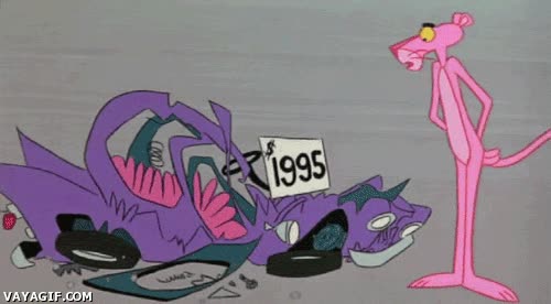 segunda mano,roto,abaratar,precio,romper,pantera rosa