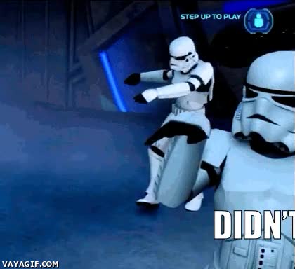 clones,star wars,texto,baile,soldados imperiales,stormtroopers