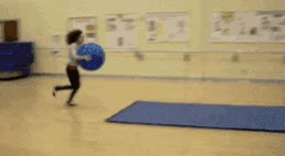 Chicas,golpe,pelota,goma,fitness,chocar,rebotar