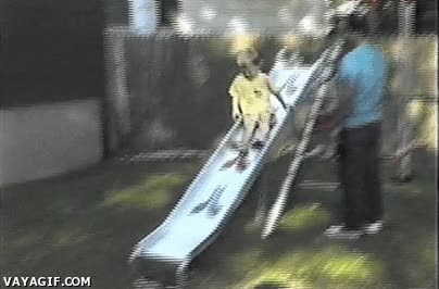resbaladilla,ni&ntilde;o,f&iacute;sica,l&oacute;gica,frenar,wtf,tobogan