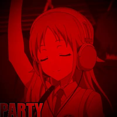 fiesta,chica,metro,cascos,anime,genial sensacion,party hard,aislado