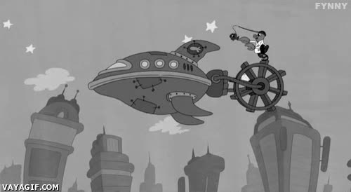 futurama,vintage,dr zoidberg,rueda,nave