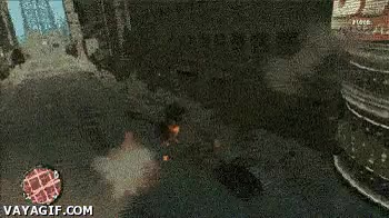 volar,disparos,policia,gta v,fisicas,lanzacohetes,bazooka