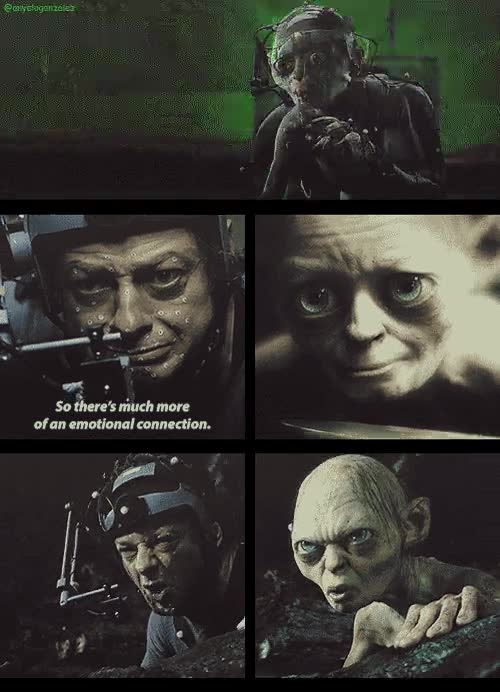 Así como se hace a Gollum para las películas Gollum,Película,Efectos,Cine,El señor de los anillos,Virtual 3D,El hobbit