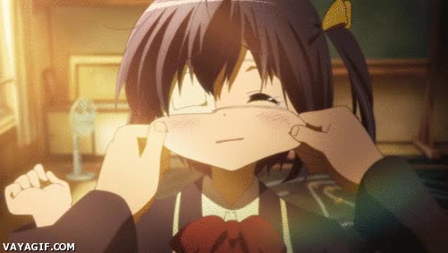 abuela,chu2koi,anime,rikka,mofletes,caricias,pellizcar