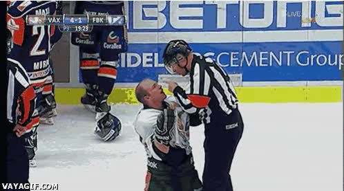 Así de amables son los árbitros de hockey sobre hielo hockey sobre hielo,regaño,encabronado,amabilidad,enfadado,arbitro