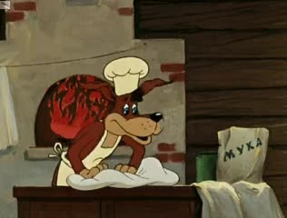 amasar,pizza,hueso,perro,cocinero