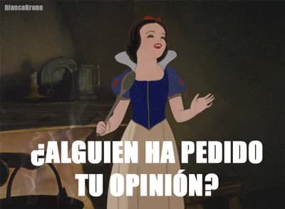 Cuando estás discutiendo y alguien se mete por medio opinión,enfado,blancanieves,discutir,expresion,nadie,pedir