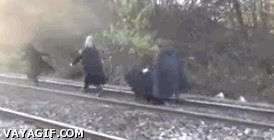 ¿la gente qué fuma?,Galdalf haciendo de las suyas,comunidad del anillo,frenar,tren,tranvia,no puedes pasar