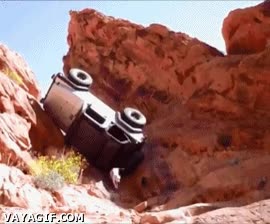 sensato,accidente,perro,escapar,inteligencia,monta&ntilde;a,barranco,coche,volcar,4x4