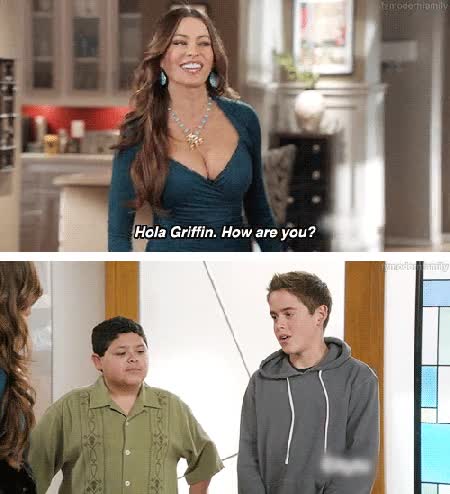 ojos,serie,hola,mirar,griffin,modern family,gloria,manny