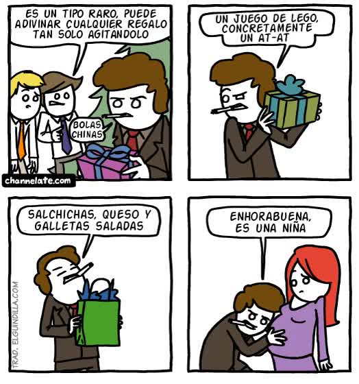 regalos,agitar,paquetes,embarazada,ni&ntilde;a,adivinar