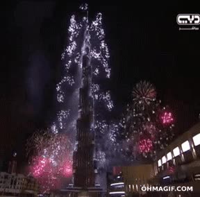 romper,fuegos artificiales,record,dubai,año nuevo,batir,torre