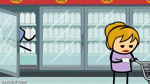 Leche,Mundo paralelo,Supermercado,Compras,Al fondo