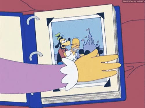 momentos,album familiar,viajes,Bart,Homer