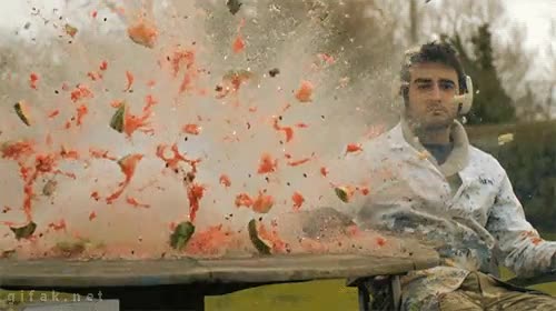 The slow mo guys,Fruta,Explotar,Bomba,Peligro,C&aacute;mara lenta,Sandia