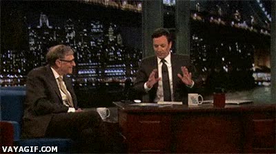 Bill Gates,Microsoft,Apple,Notebook,Móvil,Fail,Mierda,Jimmy Fallon,Misma mierda de broma cada vez