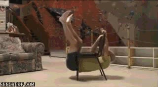 silla,jugar,acr&oacute;bata,lava,huir,girar,encima,acrobacia,fuerza