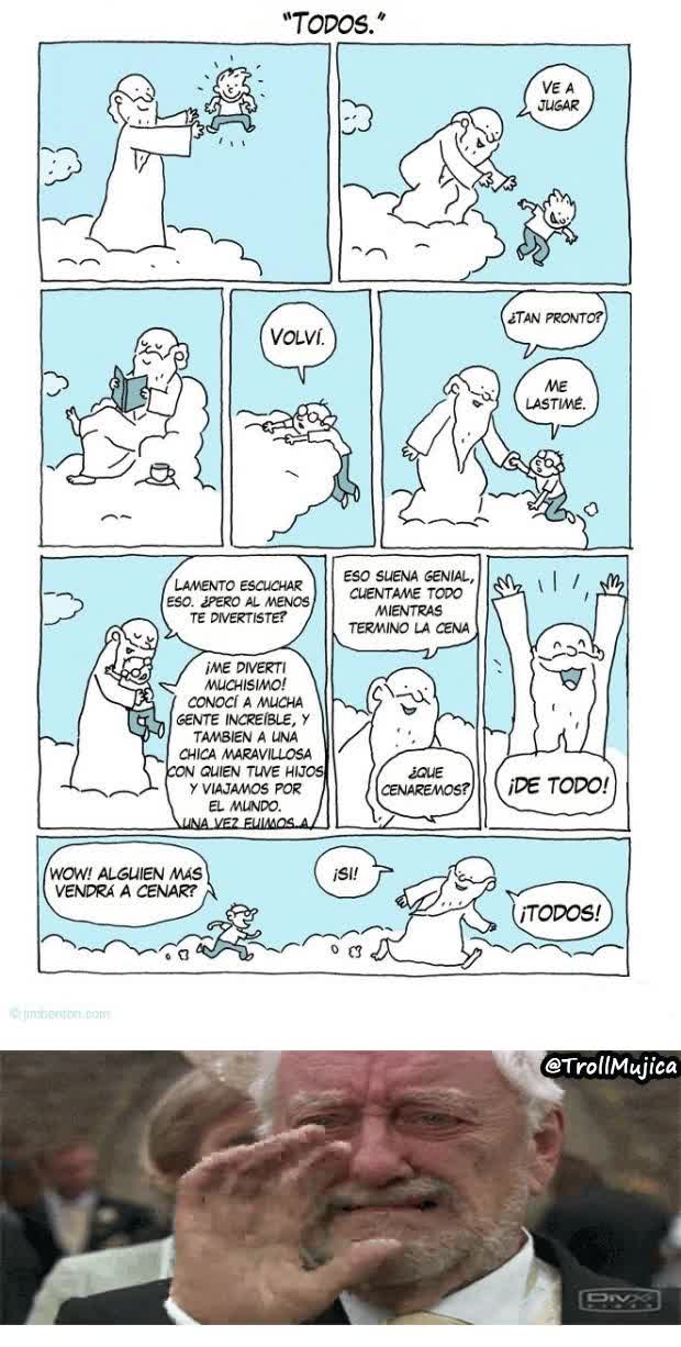 dios,morir,nacer,cenar,juicio final,metáfora