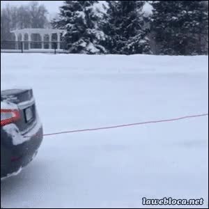 cuerda,Jes&uacute;s,atado,esquiar,nieve,tabla,coche