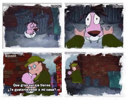 calle,recoger,courage,infancia,adoptar,agallas,perro,abandonado,Coraje