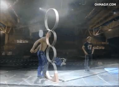 anillos,acrobacias,acrobatas,volteretas,aros,atravesar