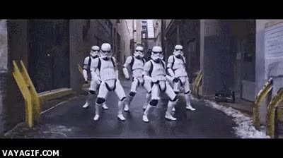 bailarines imperiales,hip-hop,baile,bailar,stormtroopers