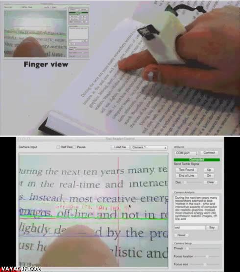 Enlace a Pequeño aparato que copia palabras de un libro y lo transfiere al ordenador