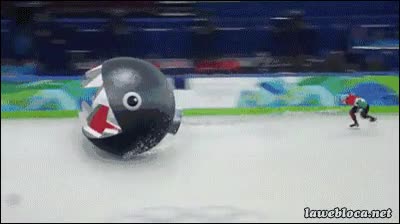 juegos olimpicos,mario bros,pelota negra,mario kart,sochi,chomp chomp,patinaje sobre hielo