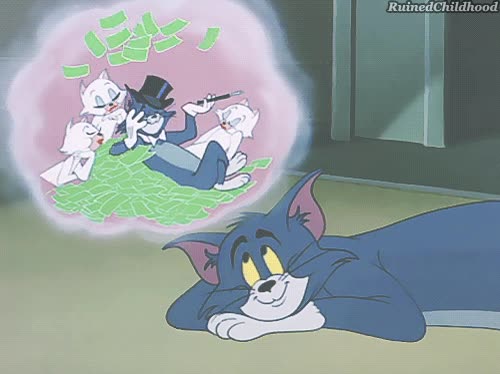 éxito,Tom y Jerry,soñar,chicas,dinero,billetes