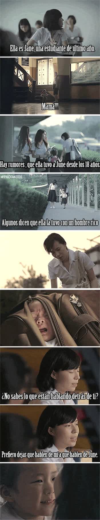 niña,chismes,cuidar,madre adoptiva,abandono