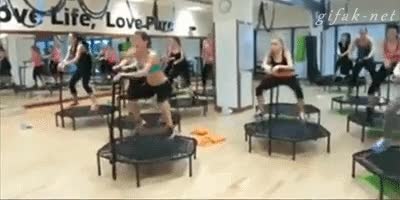 caballo,fitness,gimnasia,montar a caballo,parecidos,cama el&aacute;stica