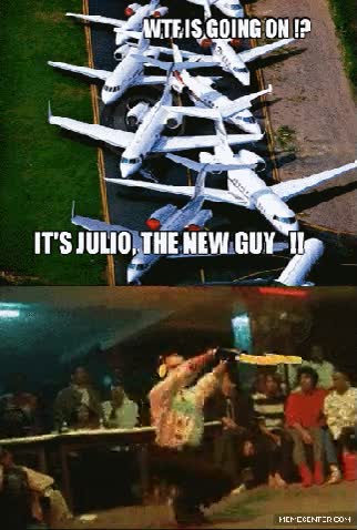 julio,avión,estacionar,baile,controlador,señales luminosas,aeropuerto