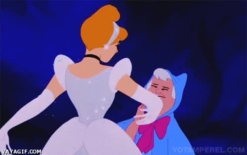cenicienta,loca,gracioso,hacer el tonto,hada madrina