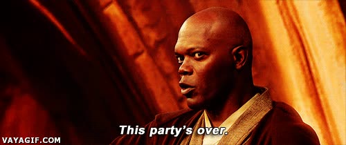 madre,amigos,fiesta,No me hagas usar la fuerza para que recojas tu habitaci&oacute;n,Party is over,Mace Windu,star wars