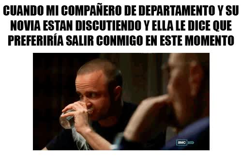 jesse pinkman,breaking bad,sensación,salir,novia,compañero,departamento,decir