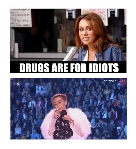 miley cyrus,contradecir,drogas,idiotas,fumar,hanna montanah,bipolar