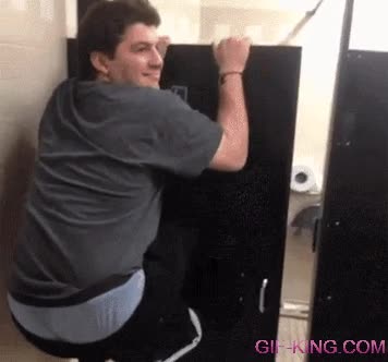 lavabo,colgar,gordo,puerta,retrete,romper,tontaco