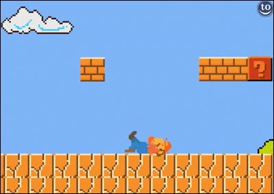 mario,mario bros,ladrillo,saltar,chocarse,daño,juego,videojuego