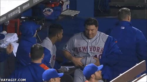 barriga cervecera,gordo,jugador,baseball,bartolo colon,new york mets,banquillo
