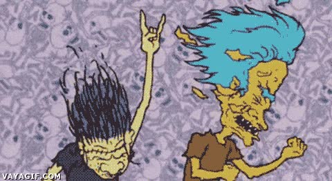 headbanging,beavis and butthead,heavy metal