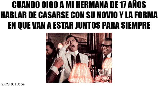 carcajada,17 a&ntilde;os,hermana,ingenua,juntos para toda la vida,me parto de risa