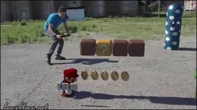 super mario bros,goomba,seta,monedas,aplastar,realidad aumentada,AR