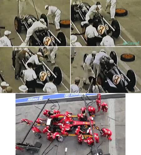 evolución,arreglo,boxes,coche,carreras,f1,automovilismo,fórmula 1