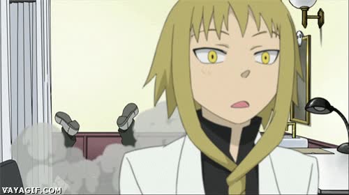 Anime,Dr. Stein,Soul Eater,silla de ruedas,Medusa,peligroso,caer,divertido,aunque me descojone con esta parte,la verdad que pareció muy doloroso