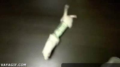 Creo que alguien se ha quedado algo atascado... hurón,atrapado,huir,tubería,atascado,botella