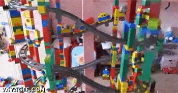fail,fr&aacute;gil,legos,ferrocarril,construir,desmoronarse,torre,lego