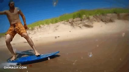 tabla,chico,mar,caer,fail,surf,de boca,al suelo,hacer el pena